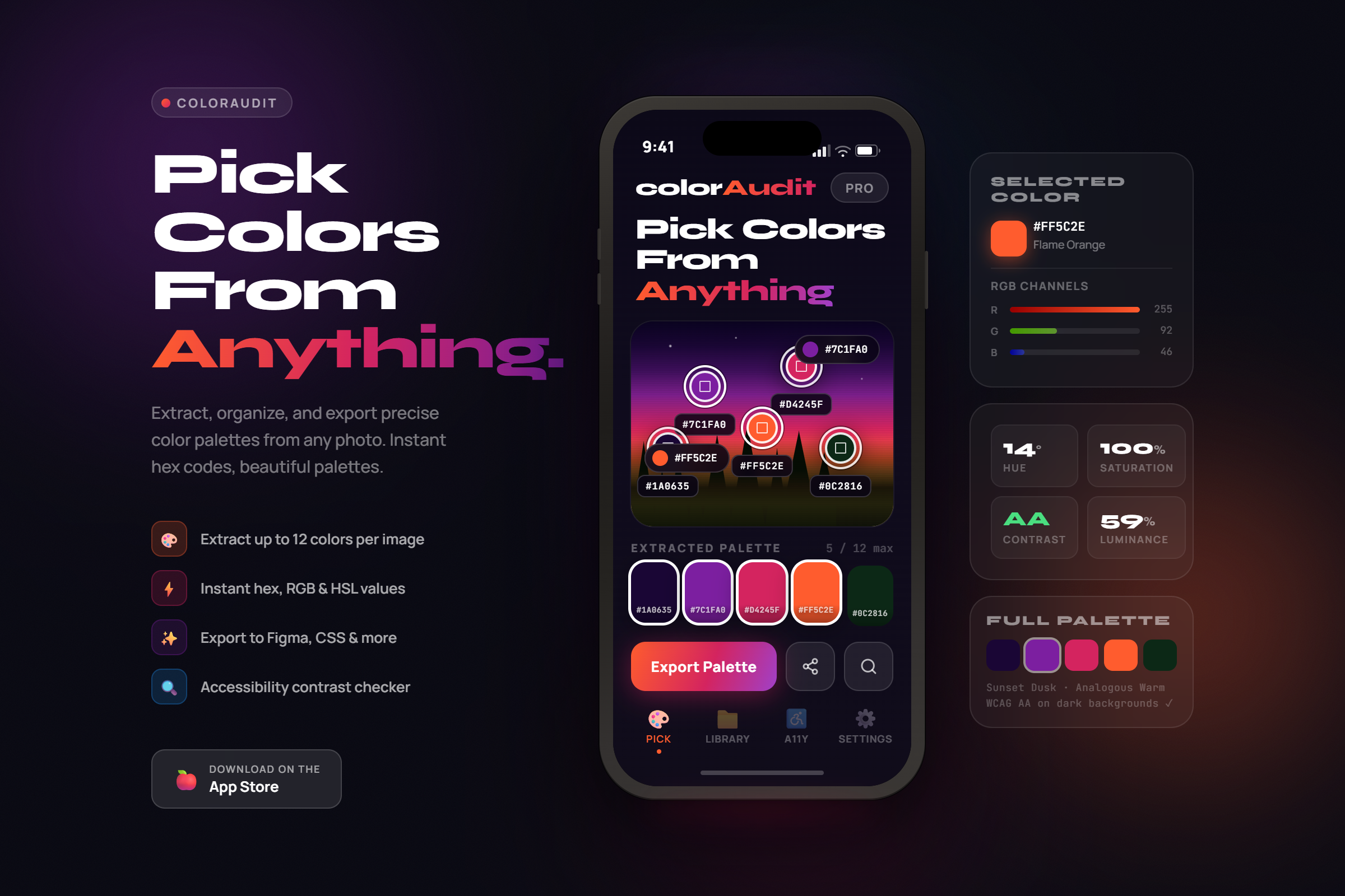 ColorAudit app screenshot